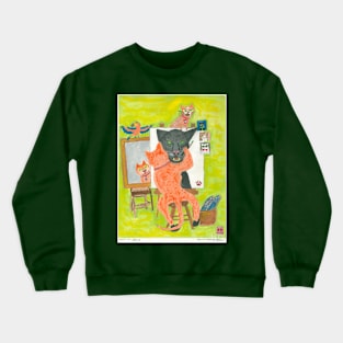 Mean Cat Selfie Crewneck Sweatshirt